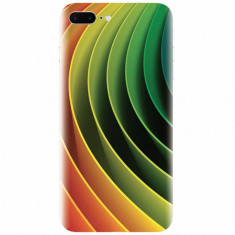 Husa silicon pentru Apple Iphone 7 Plus, 3D Multicolor Abstract Lines