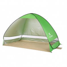 Cort Pentru Plaja Verde Deschis Anti-UV Tip Pop-up pentru 2 Persoane Marime 200x120x130cm foto