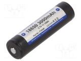 Acumul: Li-Ion 18650,MR18650 3,7V 3000mAh &Oslash;18,7x68,5mm
