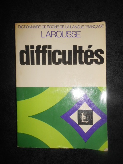 ADOLPHE V. THOMAS - DICTIONNAIRE DES DIFFICULTES DE LA LANGUE FRANCAISE