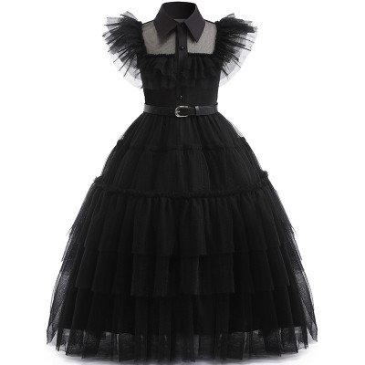 Rochie neagra model Wednesday, fete 120 cm, USSPY foto