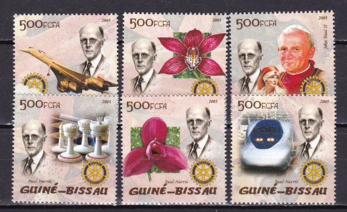 Guineea Bissau 2005 Rotary SAH MI 2902-2907 MNH w66