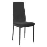 Scaun tapiterie textil gri negru Enra 41x46x98 cm