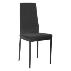 Scaun tapiterie textil gri negru Enra 41x46x98 cm
