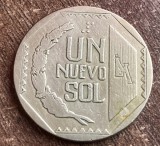 C50 - Moneda foarte veche - Peru - 1 nuevo sol - 1993