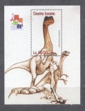 Sierra Leone 2001 Expo Hong Kong Dinosaurs perf. sheet MNH S.578, Nestampilat