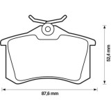 Set placute frana Jurid 571906J, parte montare : Punte spate