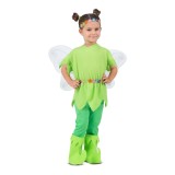 Costum Zana Clopotica Fete KidMania&reg; 5-6 Ani (116cm) Rochie, Aripi, Coronita, Pantaloni, Acoperitori Incaltaminte. Carnaval, serbare, petrecere