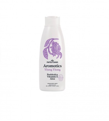Gel de dus 100% vegan AROMATICS YLANG YLANG cu prebiotice si vit. E 650ml foto