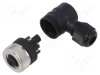 Conector M12 mufă mamă 5 pini 4A 30V IP67 unghiular pe cablu LUTRONIC
