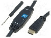 Cablu HDMI - HDMI, din ambele par&amp;amp;#355;i, HDMI mufa, 15m, negru, ASSMANN - AK-330105-150-S foto