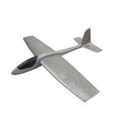 Avion Zburator, Cyrax, Tip Planor, 83 cm Lungime, +3 Ani, din Polistiren, Aruncare 10 - 30 m, Gri foto