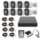 Sistem supraveghere Uniview, 8 camere, 2MP, IR 20m, microfon, XVR 8 canale 2MP + 2 canale IP 6MP, HDD 1TB si accesorii montaj SafetyGuard Surveillance