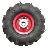 Roata roaba - TT - pentru ax 20mm - cu rulment - crampoane - 3.50-4 4PR PowerTool TopQuality