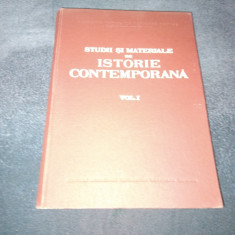 STUDII SI MATERIALE DE ISTORIE CONTEMPORANA VOL 1 1956