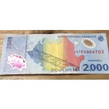 (1) Romania bancnota 2000 lei 1999