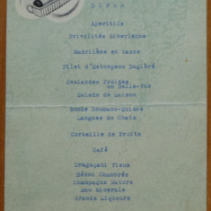 Meniu Restaurant Zissu Bucuresti , Dineu , 25 Iulie 1941