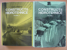 RADU PRISCU - CONSTRUCTII HIDROTEHNICE - 2 volume - 1974 foto