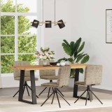 vidaXL Scaune de sufragerie 4 buc din piele sintetică gri deschis 3315379
