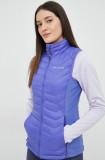 Columbia vestă sport Powder Pass culoarea violet, de tranziție 1832222