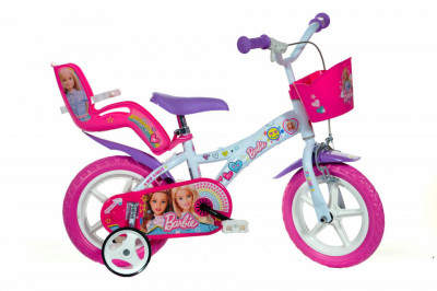 Bicicleta copii 12&amp;quot; - Barbie la plimbare foto