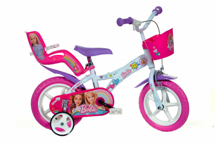 Bicicleta copii 12&quot; - Barbie la plimbare