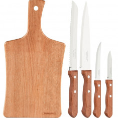 Set 4 cutite, inox, maner din lemn natural de Jatoba ProChef Cookware