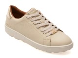 Pantofi sport GEOX bej, D55WEB, din piele naturala