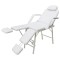Gossi scaun tratament facial, piele artificiala, 185x78x76 cm, alb