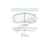 Set placute frana Icer 181800, parte montare : Punte Fata
