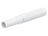 Conector banană 4mm ST&Auml;UBLI 32A 1kV alb izolat 2,5mm&sup2;