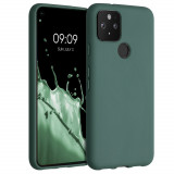 Husa pentru Google Pixel 5, Silicon, Verde, 51722.171, Carcasa, Kwmobile