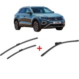 Cumpara ieftin Set 3 stergatoare Volkswagen T-ROC (A11, D11) din 2017 - 2021, pentru parbriz si luneta fata si spate auto, Bosch Aerotwin, din cauciuc siliconat rezi