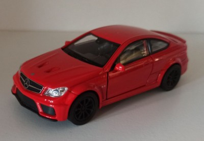 Macheta Mercedes-Benz C63 AMG Coupe Black Series - Welly 1/36 foto