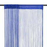 Draperii cu franjuri, 2 buc., 100 x 250 cm, albastru GartenMobel Dekor, vidaXL