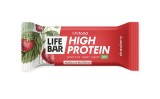 Baton proteic cu capsuni bio 40g Lifebar