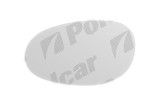 Geam oglinda Smart Fortwo/City Coupe/Cabrio (Mc01), 07.1998-12.2006, partea Dreapta, culoare sticla crom, sticla convexa,