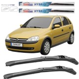Cumpara ieftin Ștergătoare Opel Corsa C 5 uși (2000&ndash;2009) TeamCar&reg; &ndash; Hibrid | Set față