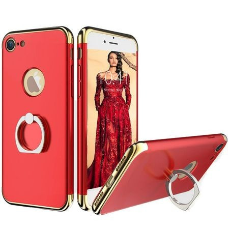 Husa telefon Iphone 7 ofera protectie 3in1 Ultrasubtire - Lux Red S Ring