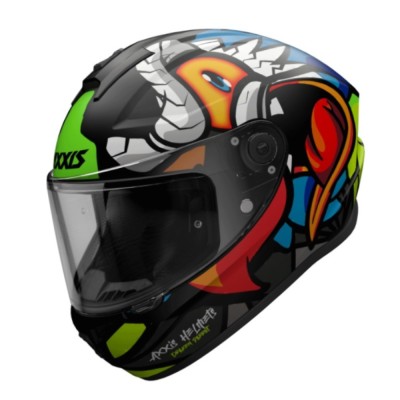 Casca integrala Axxis model Draken S Parrot A1 negru mat foto