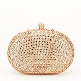 Cumpara ieftin Geanta clutch cu cristale V-190BB 05 Auriu rose