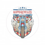 Abtibild &amp;quot;AMERICAN MOTORCYCLES&amp;quot; Cod: TAG 038 / T2 Automotive TrustedCars, Oem