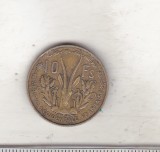 bnk mnd Africa de Vest Franceza 10 franci 1956