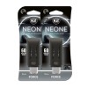 Pachet 3 x Odorizant auto grila ventilatie Puf-Puf K2 Neone Raw Force