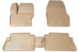 Set de 5 covorase bej cauciuc 3D stil tavita premium pentru Ford Kuga II din 2013-2019