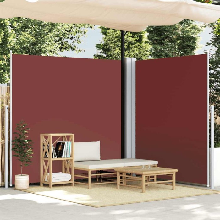Copertină laterală retractabilă, maro, 220x600 cm