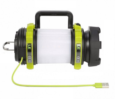 Lanterna camping multifunctionala, LED, reincarcabila, 500 Lumeni, 5 Watts, 6 moduri iluminare, IPX-6 rezistenta la apa foto