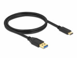 Cablu de date Delock USB-C - USB-A 1m Black