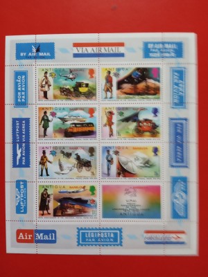 BARBUDA, UPU - BLOC MNH foto