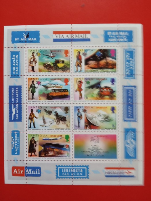 BARBUDA, UPU - BLOC MNH
